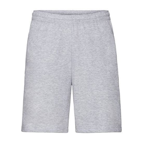 Fruit Of The Loom Mens Lightweight Casual Fleece Shorts (240 GSM) (Heather Grey)