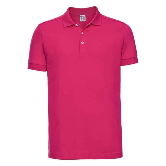 Russell Mens Stretch Polo Shirt (Fuchsia) - Image 1