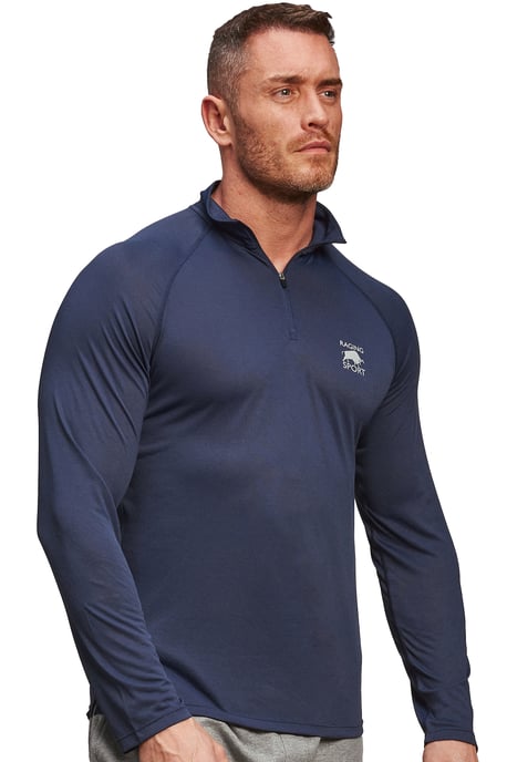 Big & Tall Performance Long Sleeve Quarter Zip - Navy