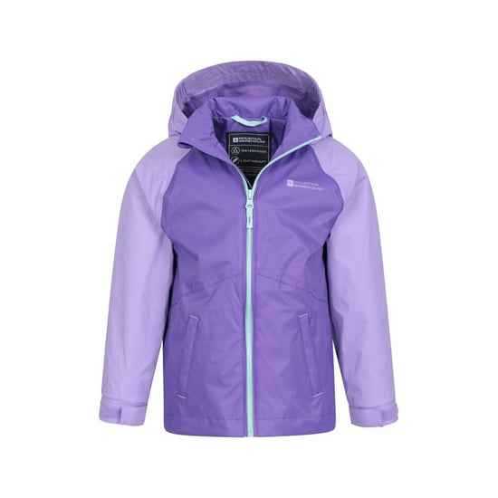 Mountain Warehouse Childrens/Kids Torrent II Waterproof Jacket (Lilac) - Image 5