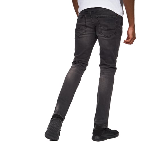 Crosshatch Mens Svelte Stretch Jeans (Dark Grey) - Image 2