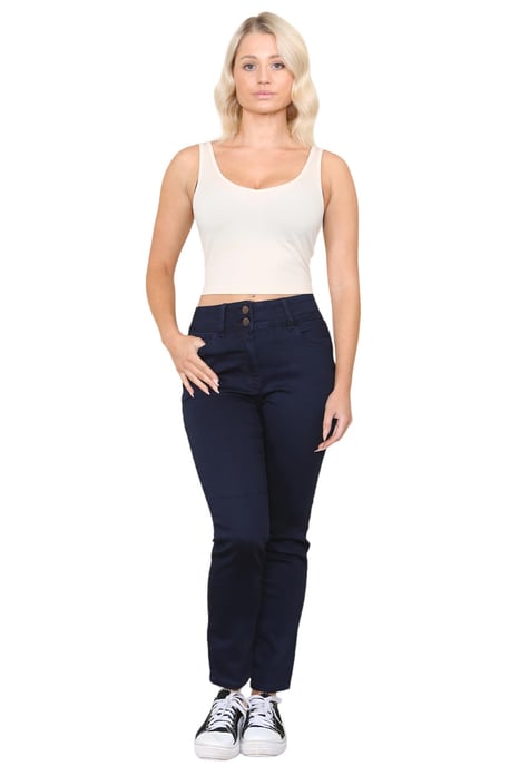 M&Co Vaqueros de pierna estrecha para mujer en azul índigo - Image 6