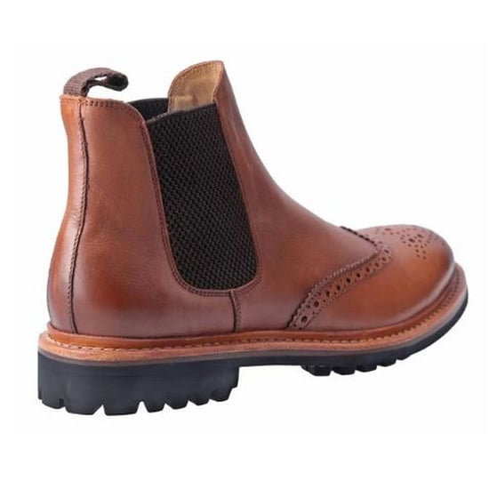 Cotswold Mens Siddington Commando Elasticated Leather Dress Boot (Brown) - Image 2