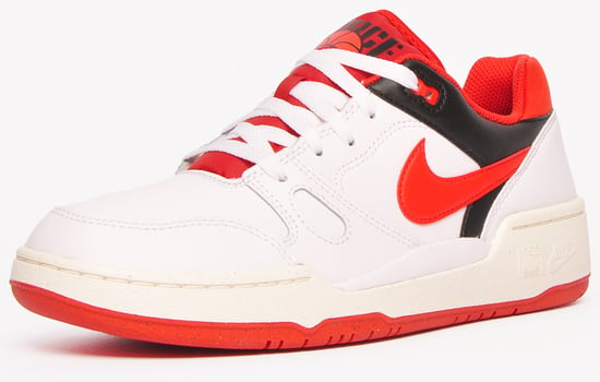 Zapatillas Nike Full Force Lo Con Detalle Rojo Y Blanco - Image 2