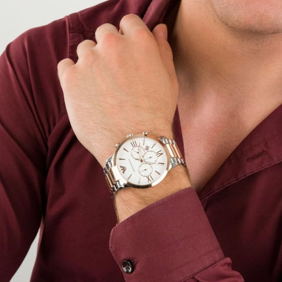 Emporio Armani AR11209 Giovanni Chronograph White Dial Men's Watch - Image 3
