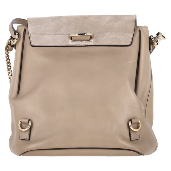 Chloé Faye Backpack in Beige Leather and Suede - Image 3