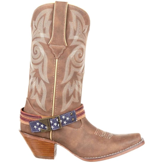 Durango Crush Flag Leather Men's Brown/Khaki Boots - Image 6