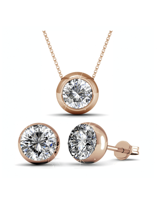 Conjuntos de lunas - Oro rosa y cristal - Image 1