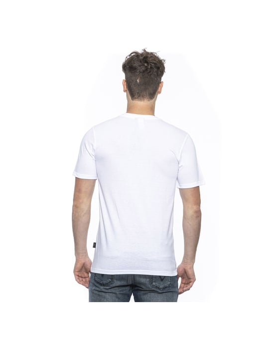 19V69 Italia Mens T-Shirt White Mike White