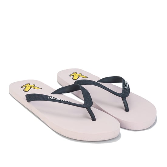 Men's Lyle And Scott Flip Flops in Pink blue - Image 1