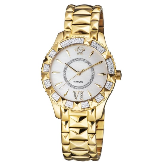 Reloj de Mujer GV2 Venice con Dial de Nácar IP en Acero Inoxidable Dorado Amarillo - Image 1