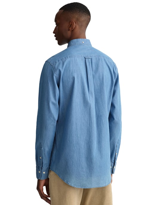 Gant Mens Regular Fit Shirt | La Camisa Indigo - Image 2