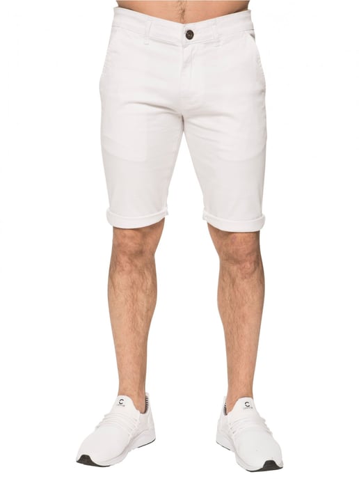Pantalones cortos chinos Enzo Slim Fit Stretch para hombre - Image 1