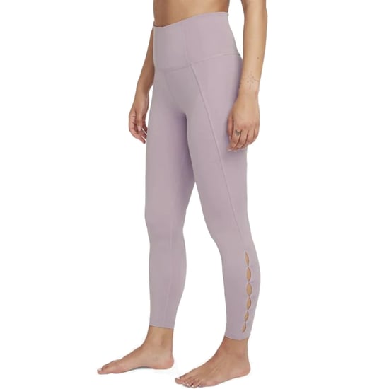 Nike Yoga Women's Lilac Pink High Rise Vented Ankle Leggings - Image 1