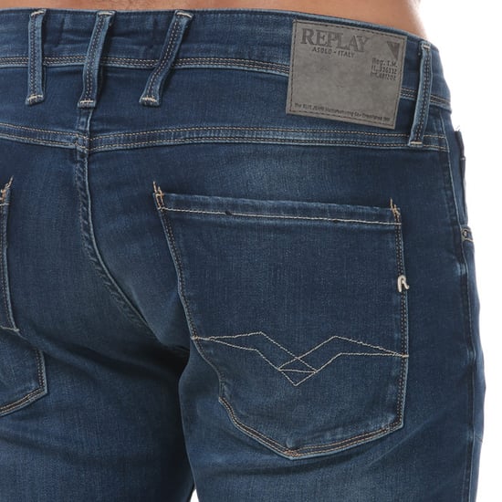 Jeans de mezclilla ajustados de hombre Replay Anbass en stretch - Image 6