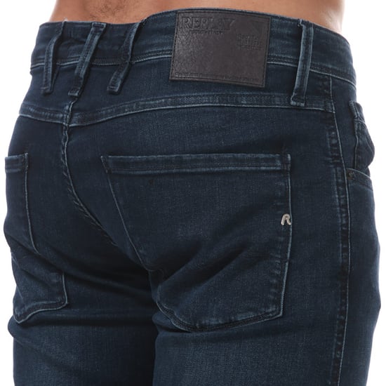 Jeans de mezclilla ajustados de hombre Replay Anbass en stretch - Image 6