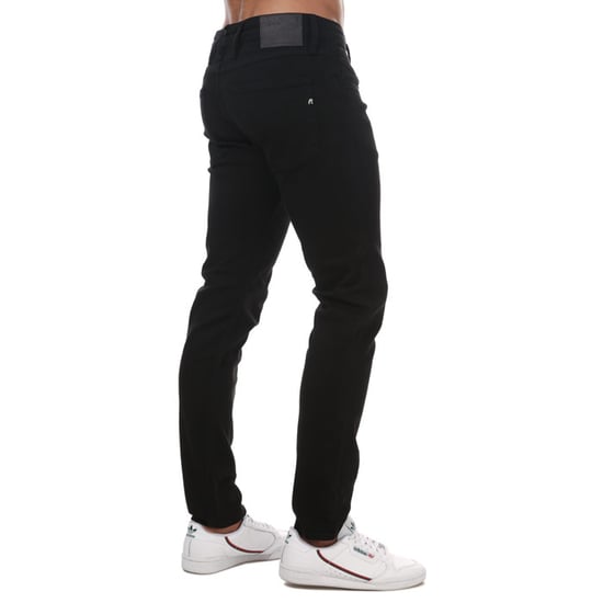 Men's Replay Anbass Slim Fit Stretch Jeans in Black - Image 2