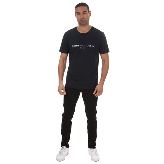 Men's Replay Anbass Slim Fit Stretch Jeans in Black - Image 3
