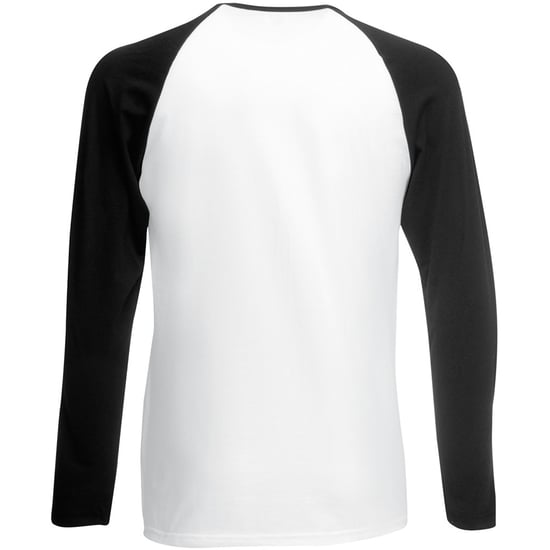 Fruit Of The Loom Mens Long Sleeve Baseball T-Shirt - Image 2