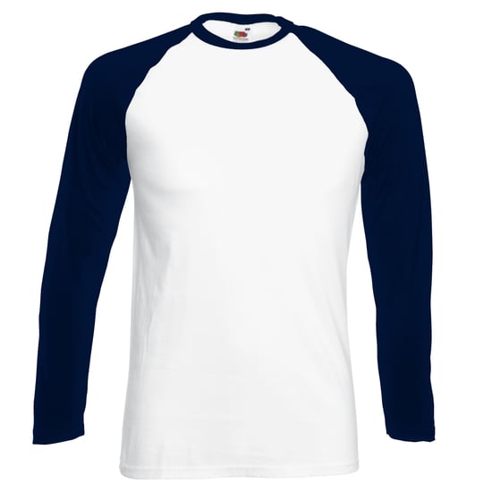Fruit Of The Loom Mens Long Sleeve Baseball T-Shirt - Image 1