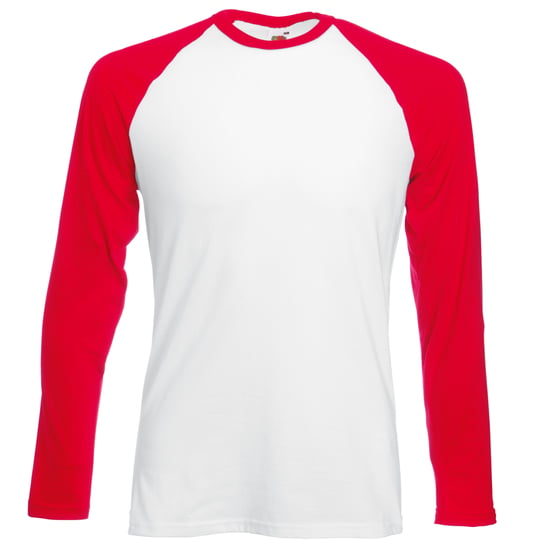Fruit Of The Loom Mens Long Sleeve Baseball T-Shirt - Image 1