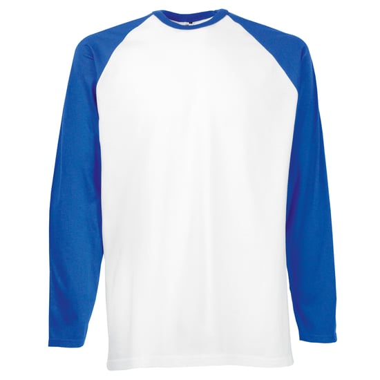 Fruit Of The Loom Mens Long Sleeve Baseball T-Shirt - Image 1