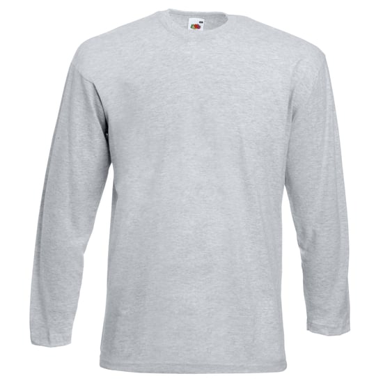 Fruit Of The Loom Mens Valueweight Crew Neck Long Sleeve T-Shirt - Image 1