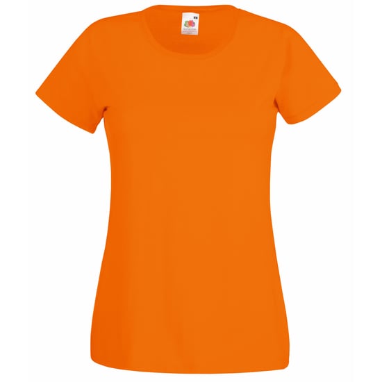 Fruit Of The Loom Ladies/Womens Lady-Fit Valueweight Short Sleeve T-Shirt (Pack Of 5) (Orange) - Image 1