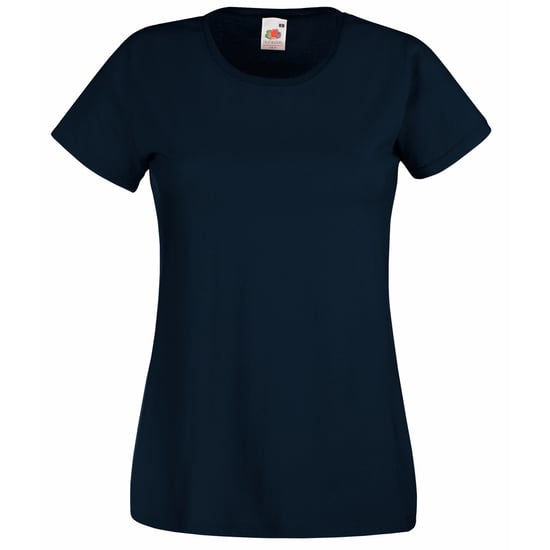 Fruit Of The Loom Ladies/Womens Lady-Fit Valueweight Short Sleeve T-Shirt (Pack Of 5) (Deep Navy) - Image 1