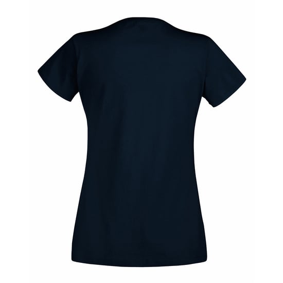 Fruit Of The Loom Ladies/Womens Lady-Fit Valueweight Short Sleeve T-Shirt (Pack Of 5) (Deep Navy) - Image 2