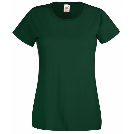 Fruit Of The Loom Ladies/Womens Lady-Fit Valueweight Short Sleeve T-Shirt (Pack Of 5) (Bottle Green) - Image 1
