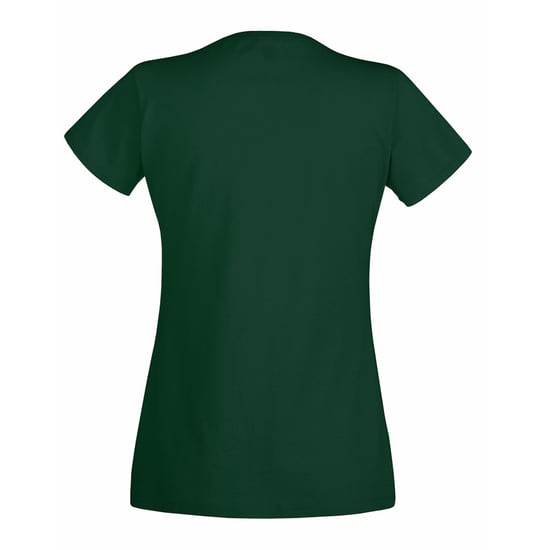 Fruit Of The Loom Ladies/Womens Lady-Fit Valueweight Short Sleeve T-Shirt (Pack Of 5) (Bottle Green) - Image 2