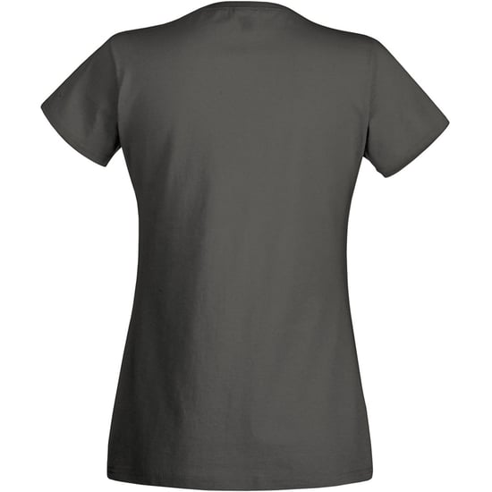 Fruit Of The Loom Ladies/Womens Lady-Fit Valueweight Short Sleeve T-Shirt (Pack Of 5) (Light Graphite) - Image 2