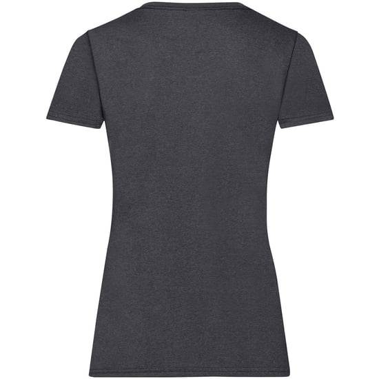 Fruit Of The Loom Ladies/Womens Lady-Fit Valueweight Short Sleeve T-Shirt (Pack Of 5) (Dark Heather) - Image 2