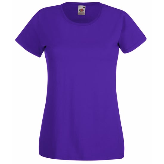 Fruit Of The Loom Ladies/Womens Lady-Fit Valueweight Short Sleeve T-Shirt (Pack Of 5) (Purple) - Image 1