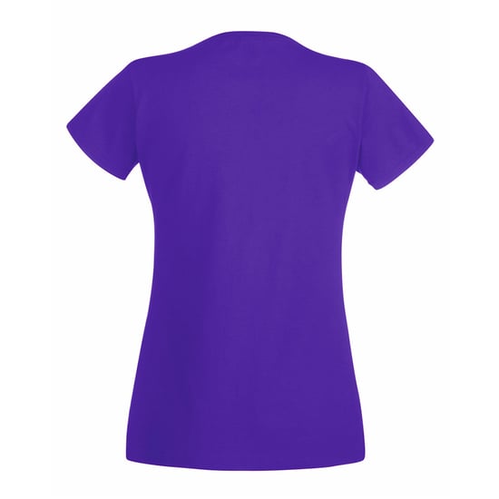 Fruit Of The Loom Ladies/Womens Lady-Fit Valueweight Short Sleeve T-Shirt (Pack Of 5) (Purple) - Image 2