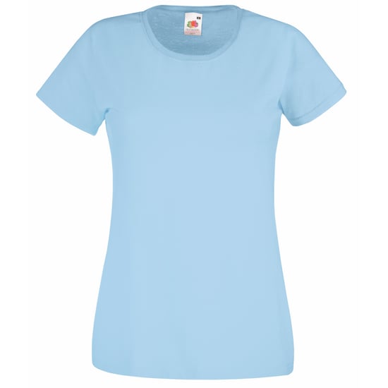 Fruit Of The Loom Ladies/Womens Lady-Fit Valueweight Short Sleeve T-Shirt (Pack Of 5) (Sky Blue) - Image 1