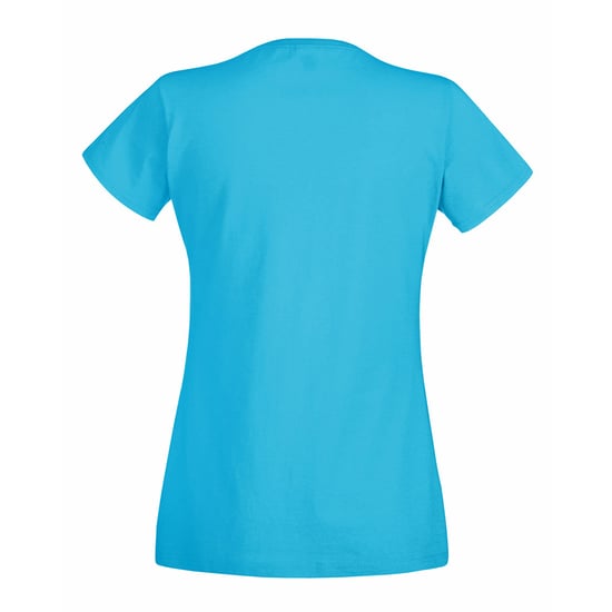 Fruit Of The Loom Ladies/Womens Lady-Fit Valueweight Short Sleeve T-Shirt (Pack Of 5) (Azure Blue) - Image 2