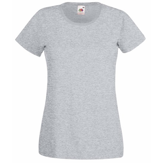 Fruit Of The Loom Ladies/Womens Lady-Fit Valueweight Short Sleeve T-Shirt (Pack Of 5) (Heather Grey) - Image 1