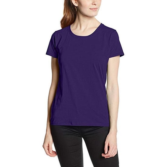 Fruit Of The Loom Ladies/Womens Lady-Fit Valueweight Short Sleeve T-Shirt (Pack Of 5) (Vintage Heather Navy) - Image 2