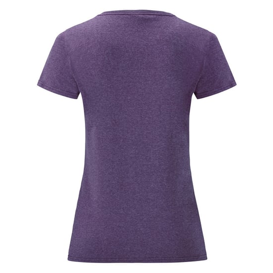 Fruit Of The Loom Ladies/Womens Lady-Fit Valueweight Short Sleeve T-Shirt (Pack Of 5) (Heather Purple) - Image 2