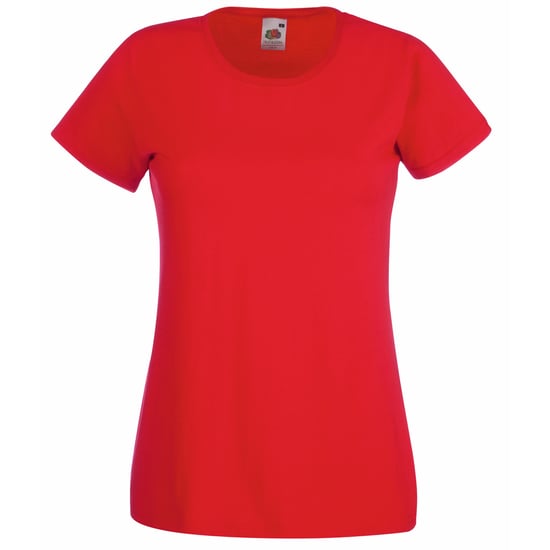 Fruit Of The Loom Ladies/Womens Lady-Fit Valueweight Short Sleeve T-Shirt (Pack Of 5) (Red) - Image 1