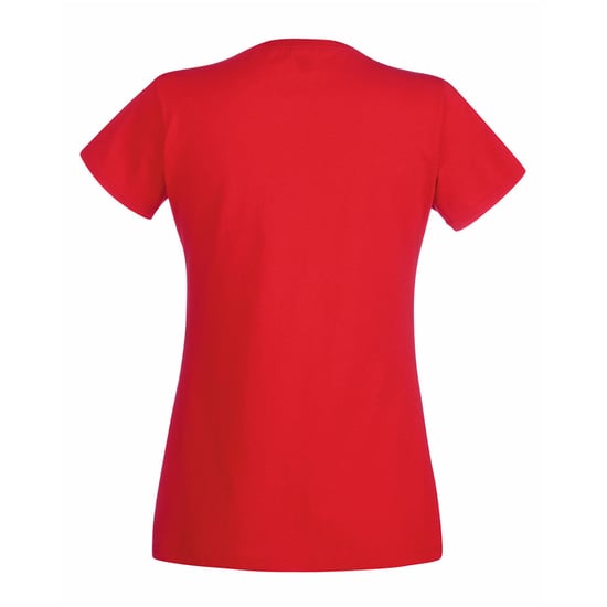 Fruit Of The Loom Ladies/Womens Lady-Fit Valueweight Short Sleeve T-Shirt (Pack Of 5) (Red) - Image 2