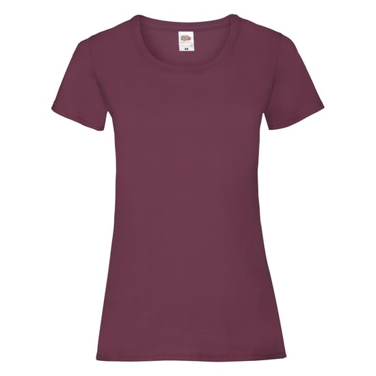 Fruit Of The Loom Ladies/Womens Lady-Fit Valueweight Short Sleeve T-Shirt (Pack Of 5) (Burgundy) - Image 1