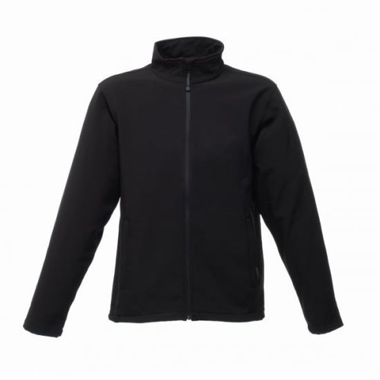 Regatta Reid Mens Softshell Wind Resistant Water Repellent Jacket (Black)