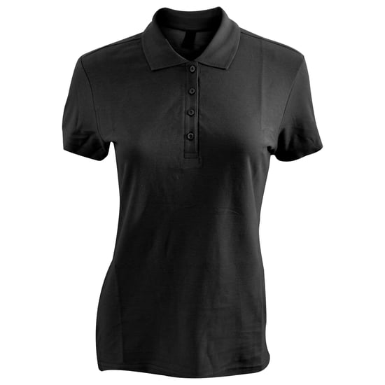 SOLS Womens/Ladies Passion Pique Short Sleeve Polo Shirt (Black)
