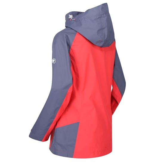 Regatta Womens/Ladies Calderdale III Lightweight Waterproof Jacket (Red Sky/Onyx Grey) - Image 2