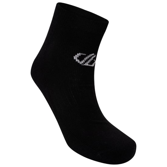 Dare 2B Unisex Adult Essentials Ankle Socks (Pack of 2) (Black)