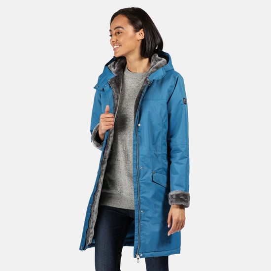 Regatta Womens/Ladies Rimona Hooded Waterproof Jacket (Sapphire Blue) - Image 2