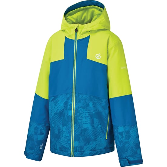 Dare 2B Childrens/Kids Cavalier Animal Print Ski Jacket (Lime Punch/Petrol Blue)